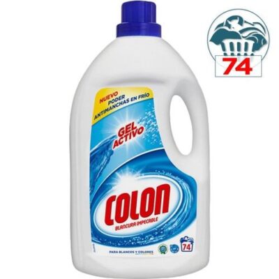 Colón detergente gel activo 74 dosis + regalo fregasuelos marino Detergente Colón gel activo 74 dosis con regalo fregasuelos marino 1,5 L