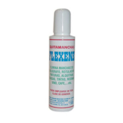 Envase de Flexene quitamanchas blister 40ml para tratamiento de manchas difíciles