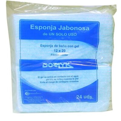 Pack de 24 esponjas jabonosas desechables Dorlyk tamaño 12x20 cm