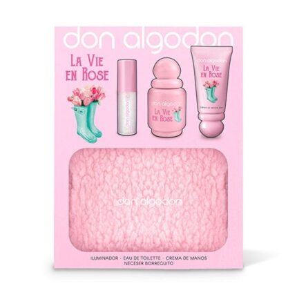Estuche Don Algodón D.A La Vie Rose 4 piezas