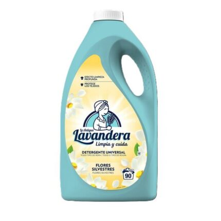 Garrafa de Detergente Flores Silvestres La Antigua Lavandera de 4,5 litros para 90 lavados