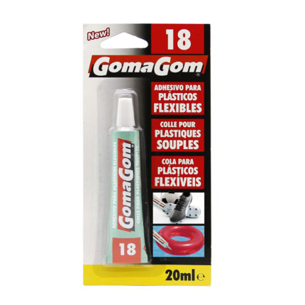 Tubo de adhesivo Gomagom para plásticos flexibles y reparaciones de PVC