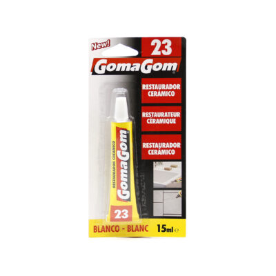 gomagom-restaurador-ceramico-blanco-brillante Frasco de restaurador cerámico Gomagom para reparar golpes en loza y esmalte