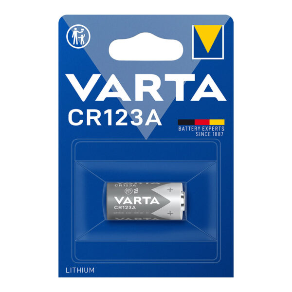 VARTA PILA LITHIUM CR123A 3V (BLISTER 1 unid.) Ø17x34,5mm - Imagen 1