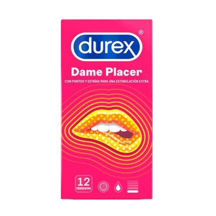 Durex preservativos Dame Placer 12 unidades texturizados