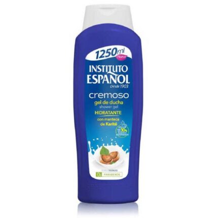 Bote de Gel de ducha cremoso de Instituto Español con textura hidratante