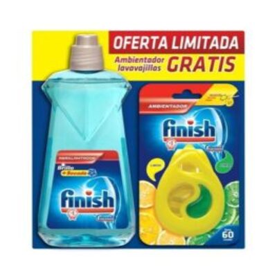 Pack Finish abrillantador brillo+secado+ambientador oferta limitada para lavavajillas automático