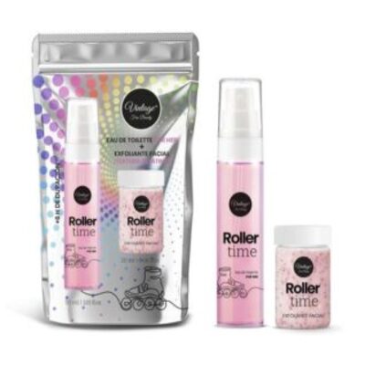 vintage fun beauty roller time colonia 30ml exfoliante 20ml
