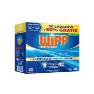 wipp express polvo 30 lavados limpieza profunda