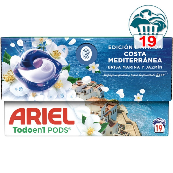 ariel-costa-mediterranea-19caps Cápsulas Ariel Costa Mediterránea caja 19 dosis