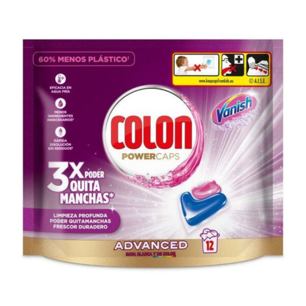 Colón. Detergente Power Gel Caps Vanish. 12 Cápsulas. - Imagen 1