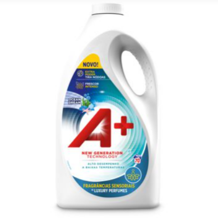 ariel-a-plus-liquido-ocean-65lavados Ariel A+ detergente líquido Ocean 65 lavados perfume marino