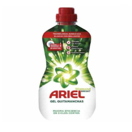 ariel-gel-diamond-bright-blanca-800ml Ariel quitamanchas Gel Diamond Bright ropa blanca 800 ml 50% extra gratis