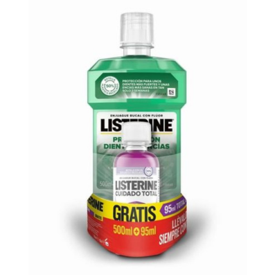 Listerine Protección Dientes y Encías 500 ml + Total Care 95 ml