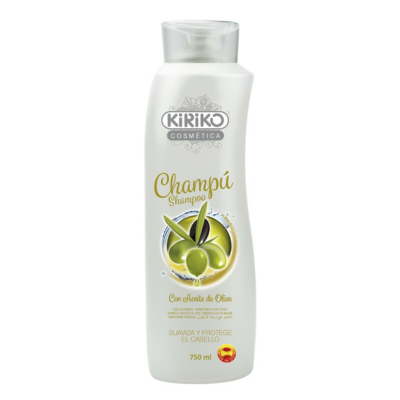 Champú aceite oliva Kiriko Cosmética 750 ml