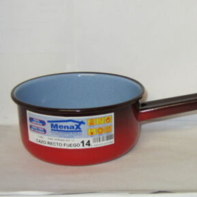 Cazo Recto Fuego 14 cm apto para gas, vitro e inducción