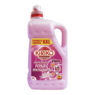 Suavizante rosa mosqueta Kiriko 5 litros formato ahorro
