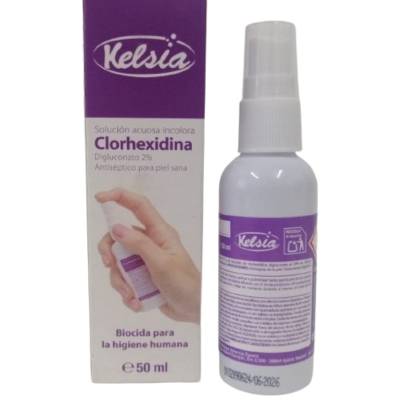 Clorhexidina Kelsia 50 ml antiséptico piel sana