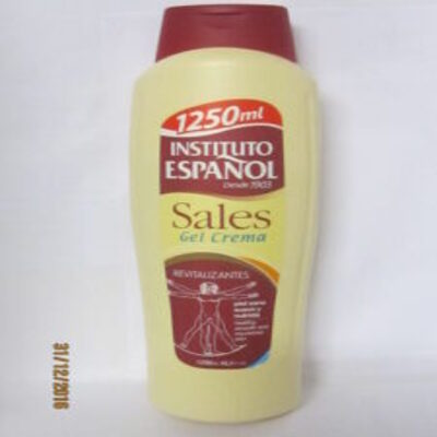 Bote familiar de Gel de baño sales de Instituto Español con minerales