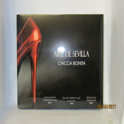 Estuche Chicca Bonita Aire de Sevilla con colonia gel y crema hidratante