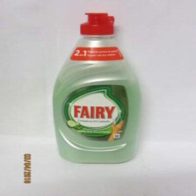 Botella de Fairy limpieza y cuidado aloe vera y pepino 340 ml para pieles sensibles