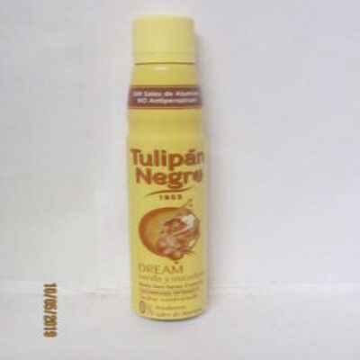 Bote de desodorante en Spray Tulipan Negro Dream Vainilla y Macadamia de 200 ml.