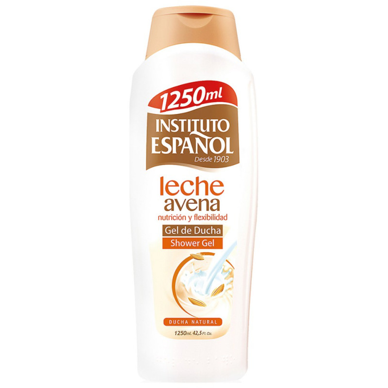 INST-ESPANOL-GEL-1250ML-AVENA-LEC-B INSTITUTO ESPAÑOL. GEL DE BAÑO LECHE Y AVENA FORMATO FAMILIAR - Imagen 1