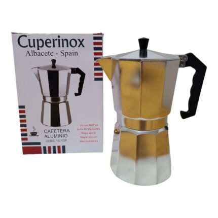 Cafetera italiana Cuperinox de aluminio 9 tazas