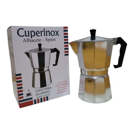 Cafetera italiana Cuperinox de aluminio 6 tazas