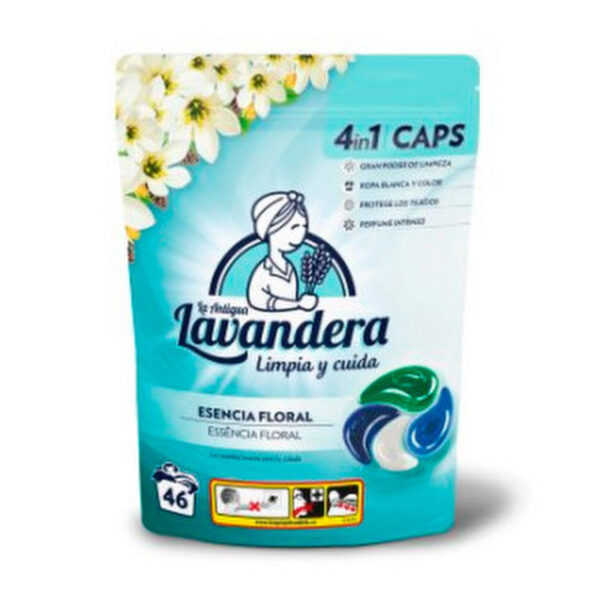La Antigua Lavandera. Detergente Caps 4 En 1 Esencia Floral. 46 Lavados. - Imagen 1