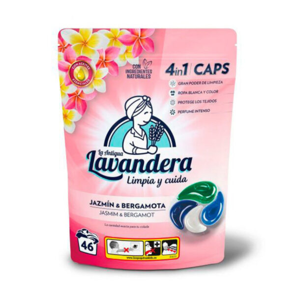 La Antigua Lavandera. Detergente Caps 4 En 1 Aromaterapia. 46 Lavados - Imagen 1