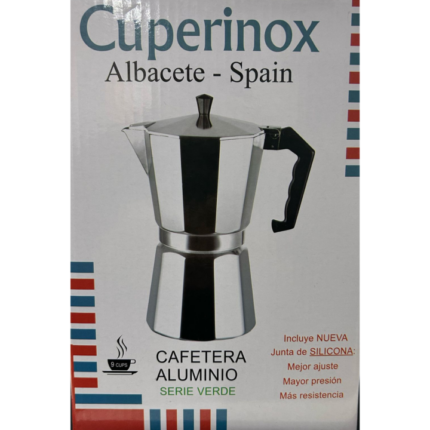 Cafetera italiana Cuperinox de aluminio 12 tazas