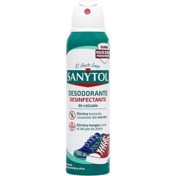SANYTOL DESODORANTE DESINFECTANTE CALZADO SPRAY 150 ML - Imagen 1