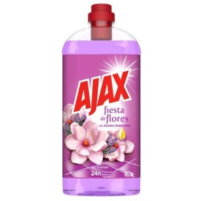Ajax fregasuelos lavanda 1250 ml Ajax fregasuelos lavanda 1250 ml limpiador de suelos con aroma a lavanda