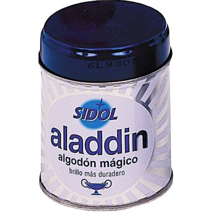 Aladdin algodón mágico 75g limpiador y abrillantador de plata y metales