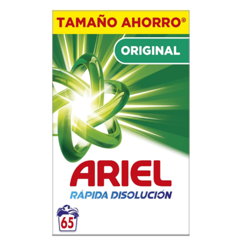 ariel-original-polvo-65lavados Ariel Original detergente en polvo 65 lavados