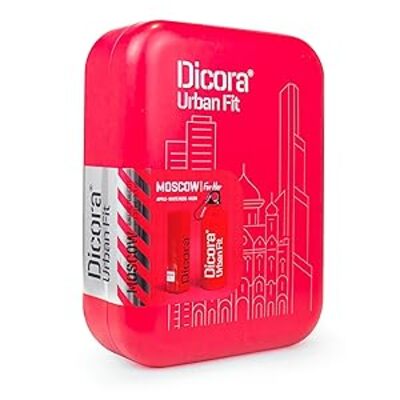 Set Dicora Urban Fit Moscow con perfume 100 ml y botella deportiva en lata metálica