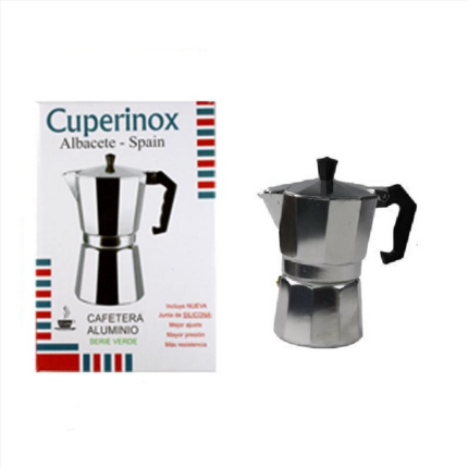 Cafetera italiana Cuperinox de aluminio 3 tazas