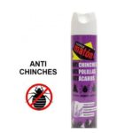 Bote de spray Insecticida maton 300 ml anti polillas,chinches, antiácaros para textiles y colchones