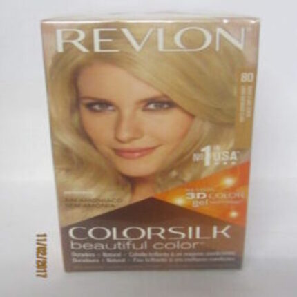 Tinte Revlon Colorsilk Nº80 Rubio Claro Ceniza sin amoníaco