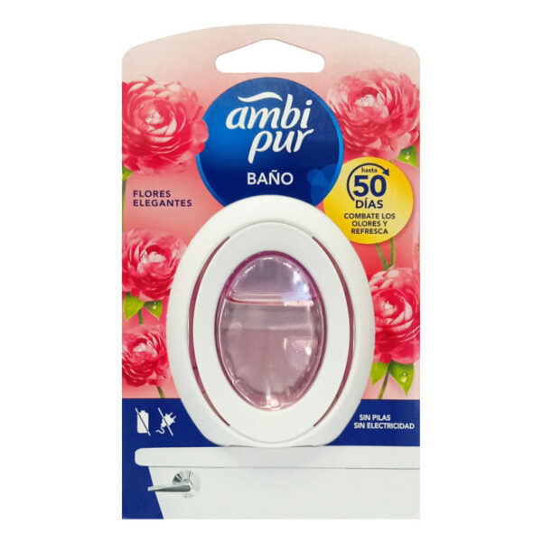 AMBIPUR AMBIENTADOR BAÑO FLORES ELEGANTES - Imagen 1
