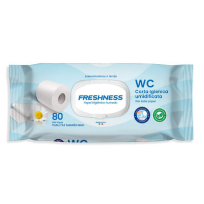 freshness-toallitas-wc-biodegradables-80-unidades Paquete de Freshness toallita wc 80 unidades desechables por el inodoro