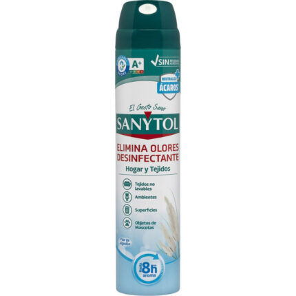 SANYTOL DESINFECTANTE TEXTIL 300 SPRAY HOGAR Y TEJIDOS