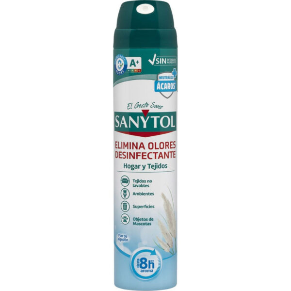 SANYTOL DESINFECTANTE TEXTIL 300 SPRAY HOGAR Y TEJIDOS - Imagen 1