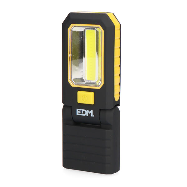 LINTERNA LED COB XL 150 lm + 3 MINI LED 7 lm, CON GANCHO E IMAN 3 x AAA (INCLUIDAS) EDM - Imagen 1