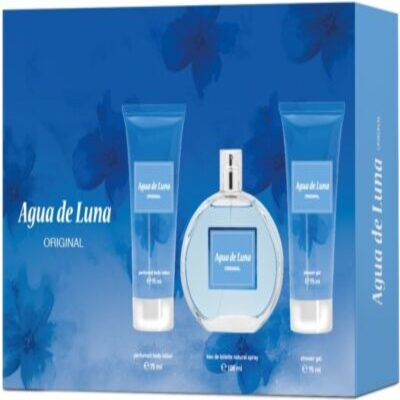 Set de regalo Agua de Luna con colonia 100ml, gel de baño y body milk
