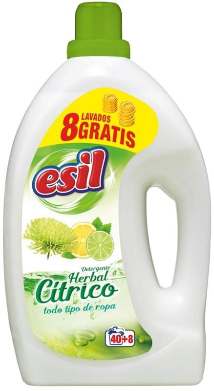 094865 ESIL  DETERGENTE LIQUIDO 2,6L 40+8D HERBAL - Imagen 1