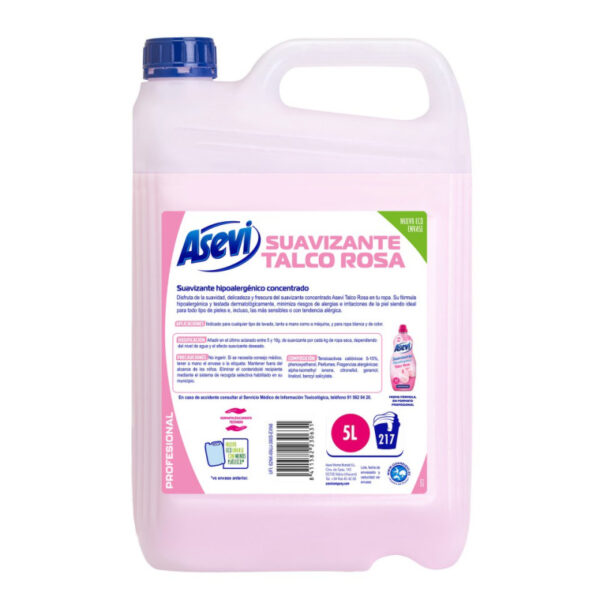ASEVI SUAVIZANTE CONCENTRADO 5L 217D TALCO PROFESIONAL - Imagen 1