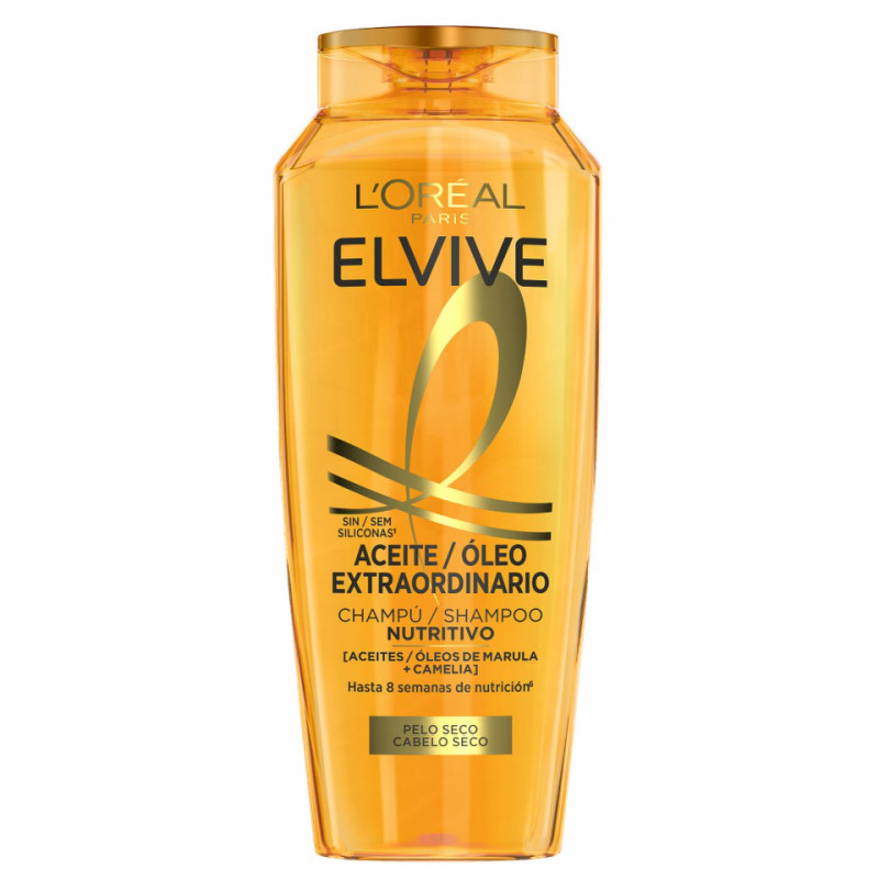 ELVIVE-CHP-400ML-ACEITE-EXTRAOR-SEC ELVIVE CHAMPU 400 ML ACEITE EXTRAORINARIO CABELLO SECO - Imagen 1