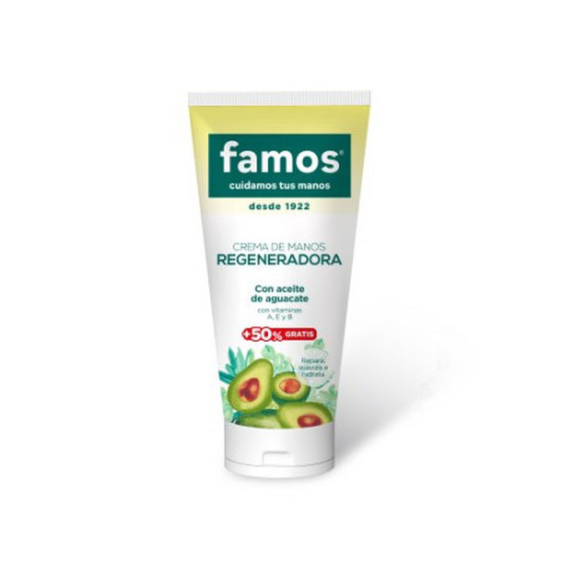FAMOS-CR-MANOS-REGEN-TUBO-50ML50 FAMOS CREMA MANOS REGENADORA TUBO 50ML+50% - Imagen 1